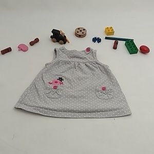 Carter's Gray Polka dot Dress